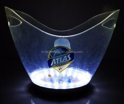 China New Design Viable LED Illuminated Ice Bucket For Beer Wine Sedex 4P Factory Audit for sale