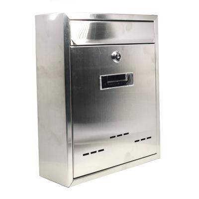 China Punctual Delivery & High quality custom made garden letterbox stainless steel modern design metal outdoor mailbox for sale