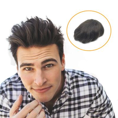 Chine 0.04mm-0.06mmPU Frontal Wholesale Sellers Invisiblem Hari Full Coat Pu Toupee Silicon 100% Human Skin Accessories à vendre