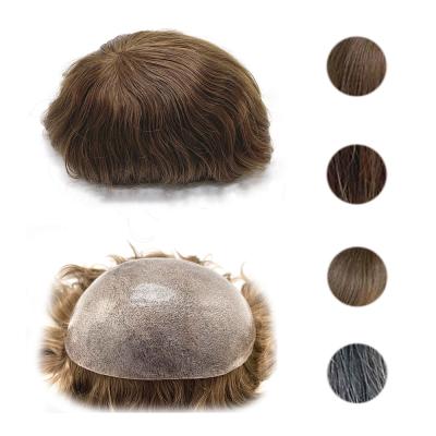 Κίνα wholesale 0.04mm-0.06mmPU skin 0.04mm-0.06mmPU full skin silicone PU silicone men wig super thin invisible hair hairpiece for men προς πώληση