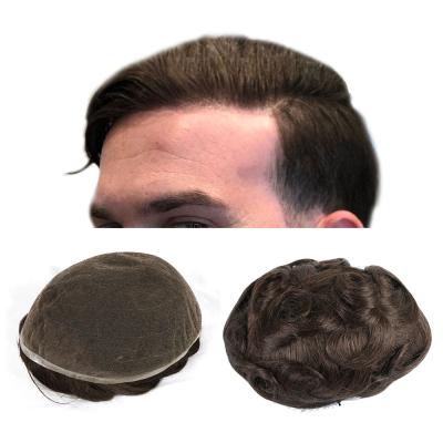 Китай Full Lace Frontal Human Hair Piece Replacement System Swiss Men's Toupee Full Lace Base Swiss Natural Hair Hollywood Wholesale продается