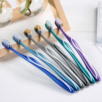 China Wheat Straw Spiral Toothbrush High Quality Soft Medium Plastic Manual Adult Toothbrush for sale