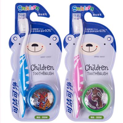 China High Quality Kids Soft Toothbrush BSCI Manufacturer 3 6 12 Years Play Cartoon Children Toothbrush for sale