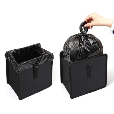 China Brief & 2021 Factory Color 6.5ltr Capacity Single Piece Custom Black Car Trash Can Waste Bin Car Seat Waterproof Leakproof Bag For Garbage for sale