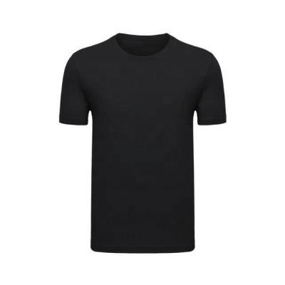 China New Arrival Factory Dropship Black Non-Toxic Antibiosis Plain Dyed By Factory Men Women Natural T-Shirt With Printing for sale