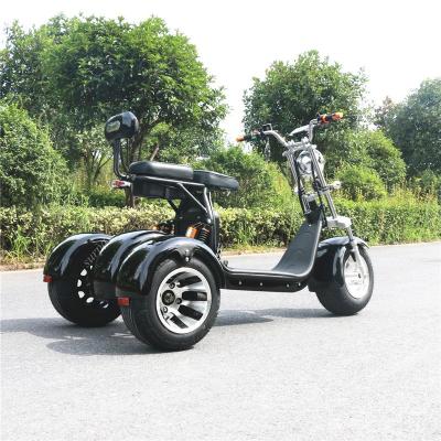 China Dual Seats Dual Shock Absorption System 1000w 2000w 60v12AH/20ah Electric Citycoco Motorcycle 3 Wheel Tricycles 3 Wheel Electric Mobility Scooter for sale