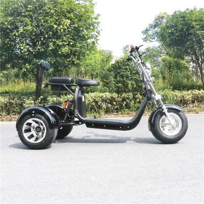 China Dual Seats Dual Shock Absorption System 1000w 2000w 60v12AH/20ah citycoco three wheel electric motorcycle/fatboy electric scooter for sale