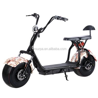 China 2 wheels popular citycoco aluminum alloy 18*9.5inch 60v 800w1000w city electric scooter/electric fat bike/snow bike for sale