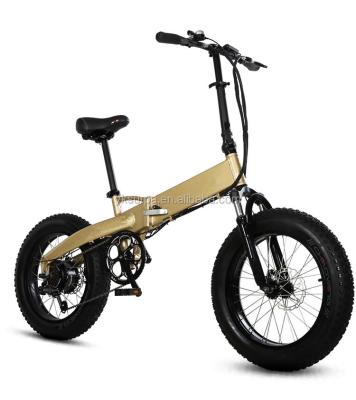 China Aluminum Alloy 20inch 250w 350w 500w hidden lithium battery fat folding electric bike/fatbike/foldable e bicycle for sale