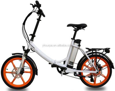 China Aluminum alloy 20inch 250w lithium battery magnesium wheel folding electric bicycle/folding bike/foldable e bike for sale