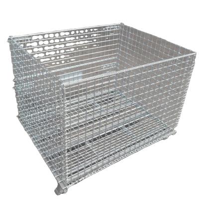 China Logistics Transportation Warehouse Factory Sales Heavy Duty Wire Cage Box Wire Cage Container Storage Steel Cage for sale