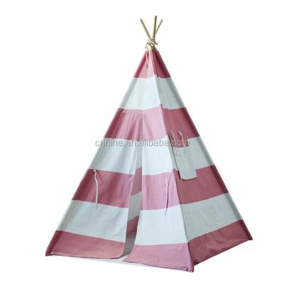 China Soft 100% Cotton Canvas Kids Teepee Toy Kids Play Indoor Canvas Teepee Tent for sale