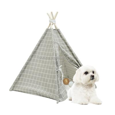 China Sale Breathable Warm Foldable Pet House Bed Soft Comfortable Pet Teepee Dog Tent For Pets for sale