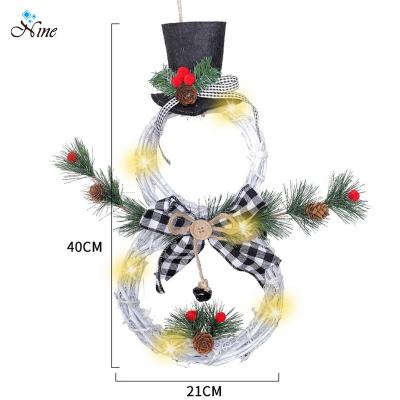 China Home Decoration Pendant Christmas Tree Garland Circle Cane Christmas Lights Decorations Christmas Decorations for sale