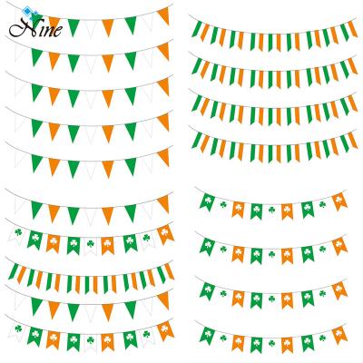 China Advertising Irish Flag Clover St. Patrick's Day Hanging String Flag for sale