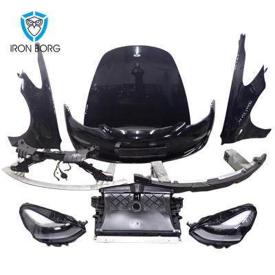 China Original Used 3 Y Front Bumper Plastic Model Full Kit With Grills Radiators Fan G01 Nose Face Body Kit For TESLA for sale