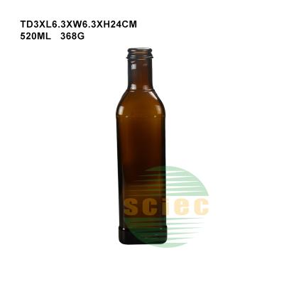 China 345cc Boston Round Glass Bottle Stocked Amber Wine Bottle Drink Bottle for sale