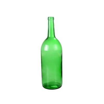 China D10*H33CM/1500ML/802G best-selling 1.5 liter green glass wine/beer bottle for sale