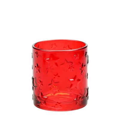 China ECO-frendly luxury empty glass candle jars candle holders for candle making for sale