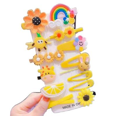 China Hair accessories Cute Cartoon Broken Hairpin Little Princess Bangs Girl Side Clip Baby Fruit Hairpin for sale