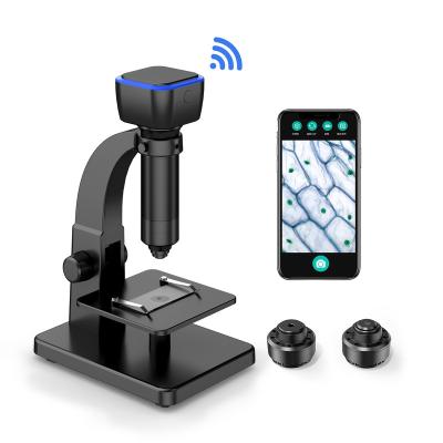 China New 2000X 1080P 315-W 2021 Material Radio Digital Wifi Mikroskop Hair Model Microscope for sale