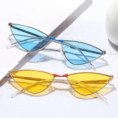 China New Fashion Sunglasses Women Metal Cat Eye Frame Sun Glasses Sunglasses For Ladies for sale