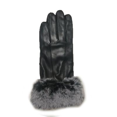 China Hot Selling Luxury Winter 7S2020-16PFIF Quality Good Quality Outdoor Ladies Leather Gloves for sale