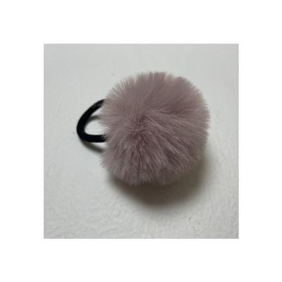 China 2021 Women's Girls' Beautiful Workmanship Faux Rex Rabbit Fur Hairtie Soft Professional Cheap Hair Accessories for sale