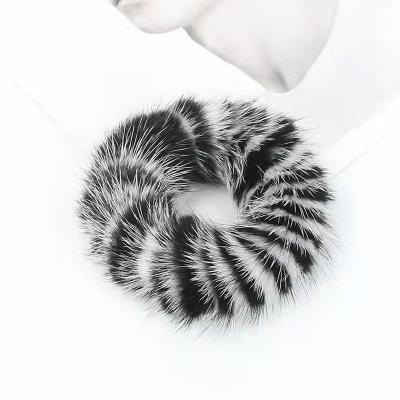 China Real Mink Furry Fur Fashion Hair Comfortable Soft Colorful Wholesale Decoration Accessories Headband for sale