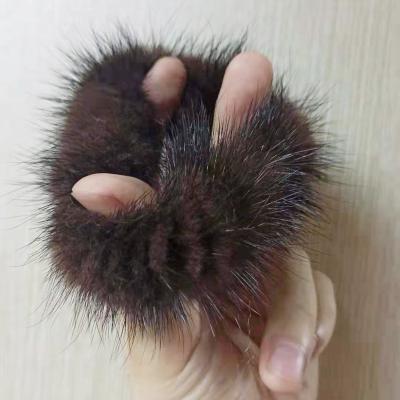 China Cute Mink Furry Hair Elastic Band Comfortable Soft Soft Fashion Accessories For Women for sale