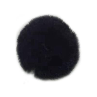 China Hot Selling Real Soft Cozy Rex Rabbit Fur Cute Small Hair Bands Plush Fur Elastic Hair Rope For Women Girls Ponytail Holders Scrunchie for sale