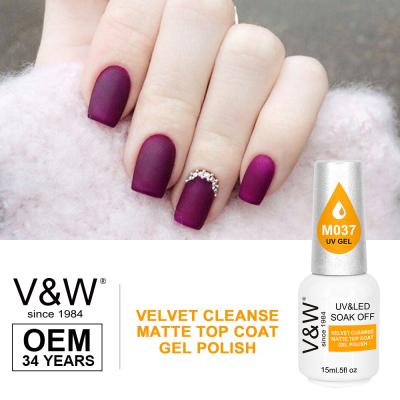 China Wholesale Nail Beauty OEM High Quality Velvet Clean Matte Top Coat for sale