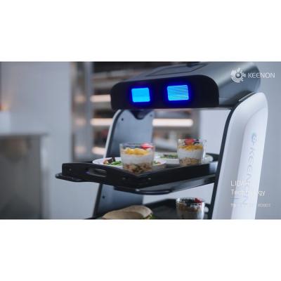 China In Restaurant Catering Waiter, Hotel Food Delivery Keenon Intelligent Delivery Robot AI Food Catering Serving Robot For Sale for sale