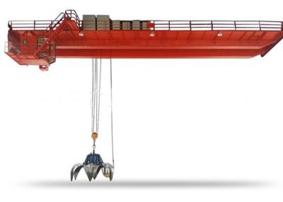 China Antiexplosion 75t QUARTERBACK doppelter Strahl obenliegender Crane With Grab zu verkaufen