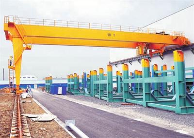 China A5 Workshop Light Rail Mounted Semi Gantry Cranes 18 Tons for sale