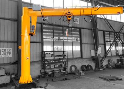 China Am Steuerknüppel befestigte 2 Ton Jib Crane Hoist Floor Pedestal Slewing Säule Jib Crane zu verkaufen