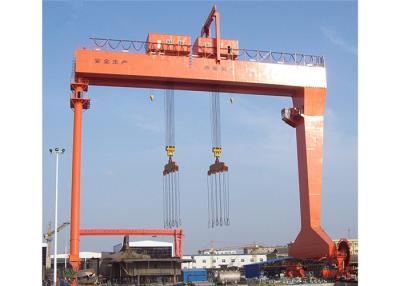 China A7 A8 de Dubbele Brug Crane Mobile Shipbuilding Gantry Crane van 80 Tonmg Te koop