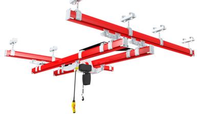 China Doppelter Strahl Kbk-Licht-Crane System Suspension Beam Bridge-Laufkran zu verkaufen