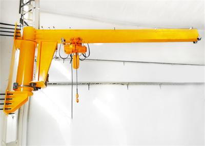 China Einfaches bearbeitet regelte 100kg an der Wand befestigten Jib Crane With Electric Chain Hoist zu verkaufen