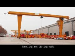 European L Type Single Beam Gantry Crane Assembling Crane 5-800t