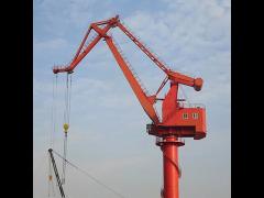 Single Jib Level Luffing Crane Port Crane 360 Degree Rotating