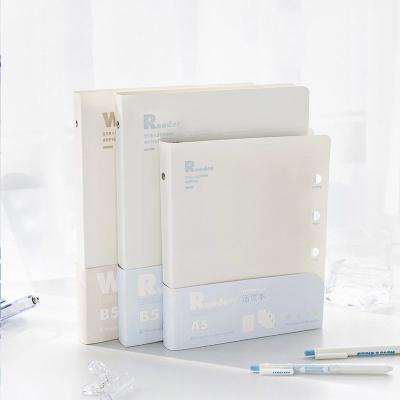 China Minimalistic A5 grebiche notebook spiral milky line notebook with plastic cover for sale