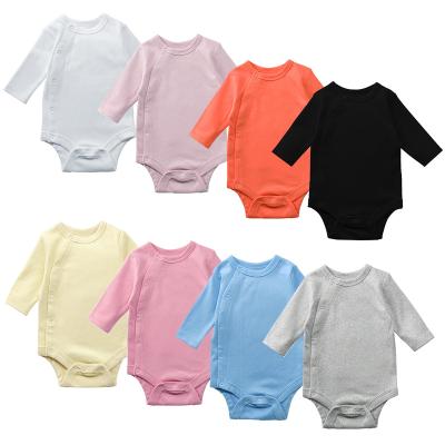 China Basic Designer Knitted Autumn Summer Baby Clothes Girls Newborn Cotton Clothes Baby Boy Rompers for sale