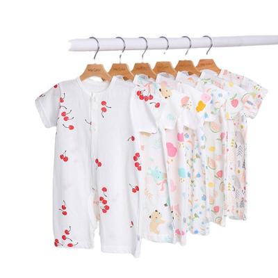 China 100% Cotton 0-2 Years Children Clothing Made In China Baby Cartoon Cotton Romper Ome Patches Infant Clothes for sale