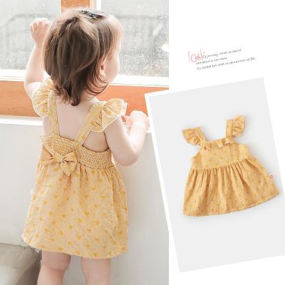 China Fashionable Baby Dress Toddler Princess 3 Year Old Strap Skirt New Washable Baby Girl Dress Summer for sale