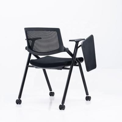 China Foldable Student Study Chairs with Writing Pad Tablet Modern Design L990*W300*H635 for sale