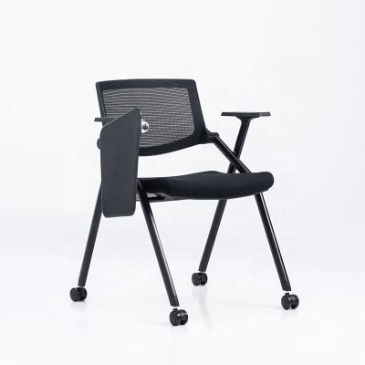 Cina Poltabile Full Function Office Mesh Training Chair con pad di scrittura a ruota per studenti in vendita