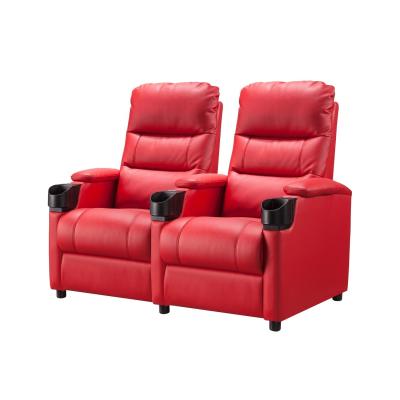 Chine Meubles commerciaux canapé de cinéma de luxe fauteuils de théâtre en cuir authentique à vendre