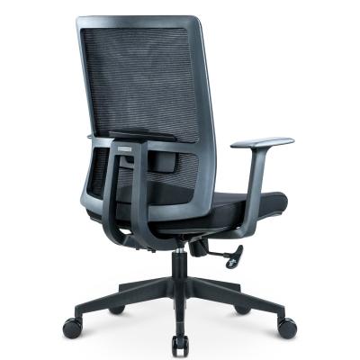 China Adjustable Luxury Lumbar Back Support Ergonomic Executive Swivel Computer Desk Mid-back Office Chairs Furniture for sale