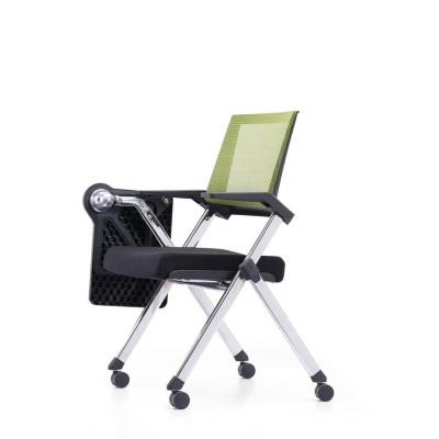 Chine Chaise d'entraînement pliable en maille de bureau avec bloc-notes et tablette pour une fonction complète à vendre